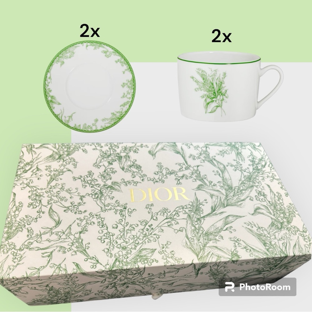 Dior | Teacups and Teacup saucers set